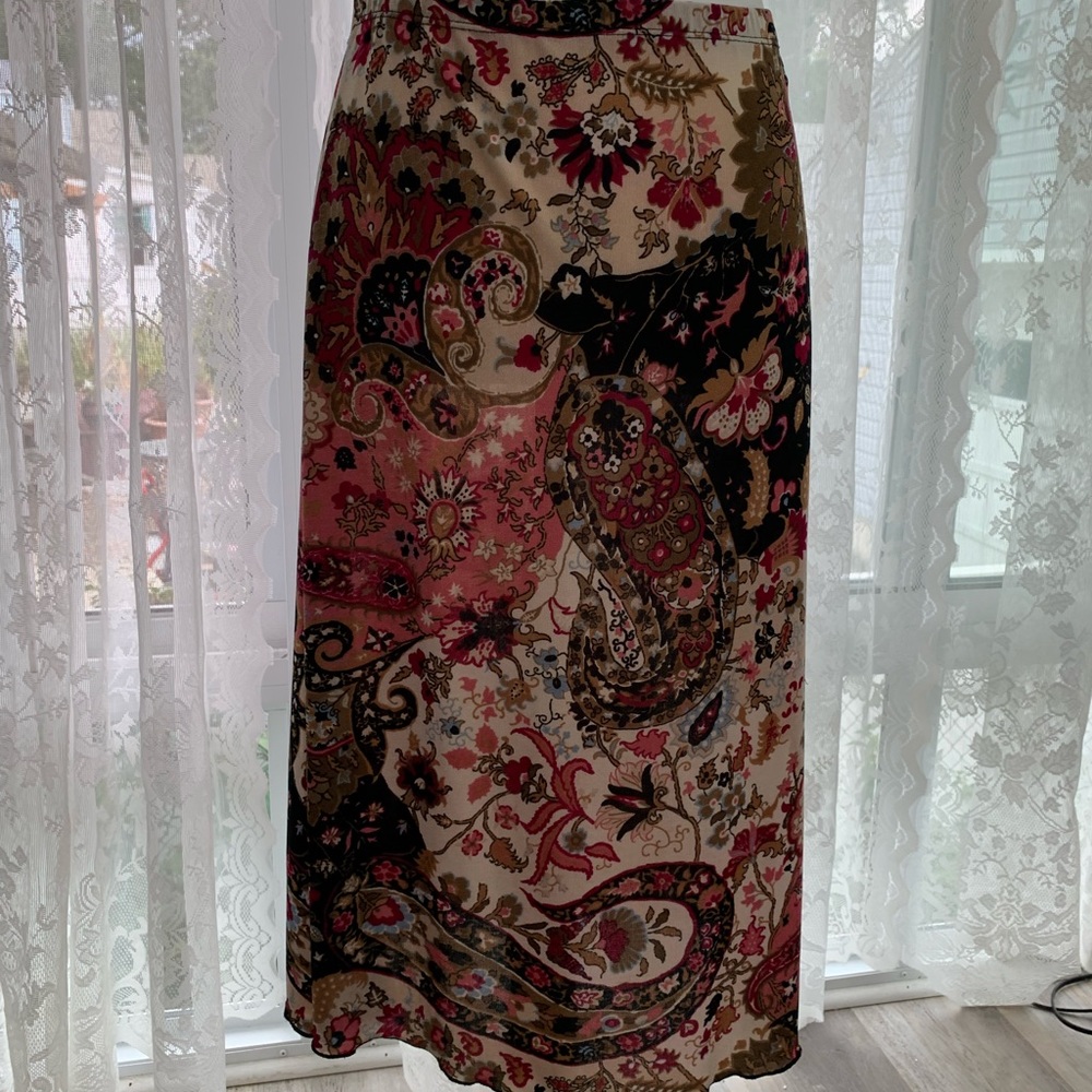 Lovely Susan Lawrence Multi Colored Skirt